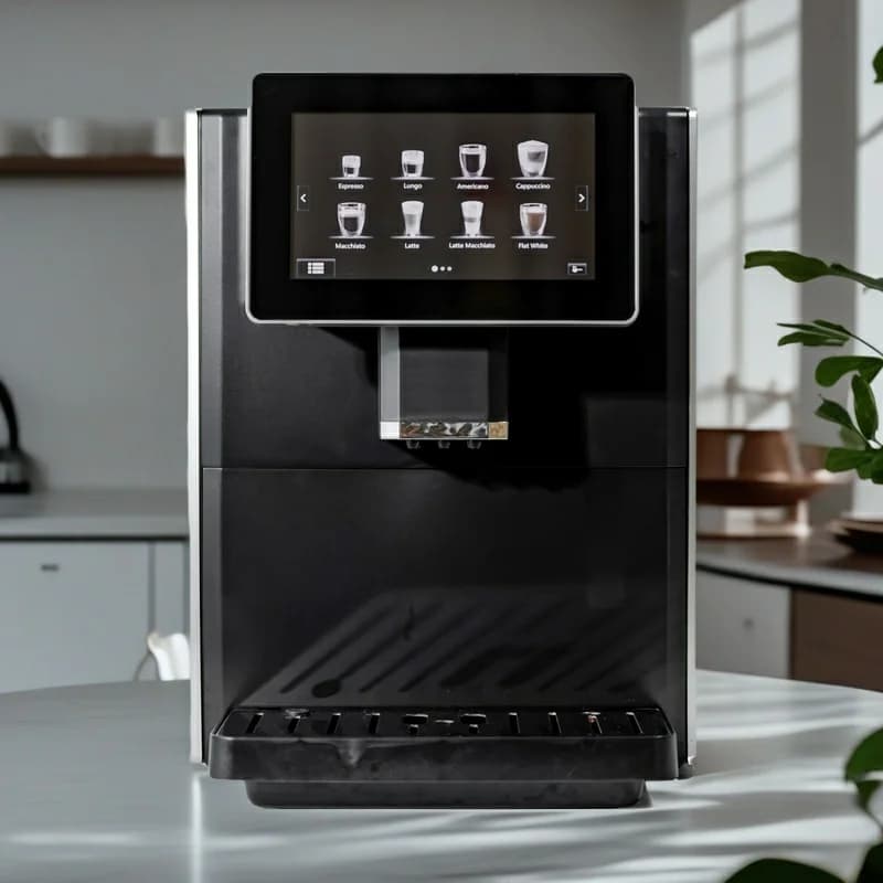 Electric Large Touch Screen Stainless Steel Brewing Multi Drinks Commercial Smart Coffee Makers