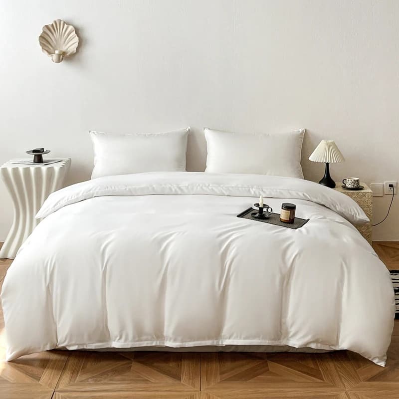 Copripiumino in tinta unita stile Ins Biancheria da letto lavata Copripiumino Copripiumino morbido 150x200 cm / 200x230 cm / 220x240 cm