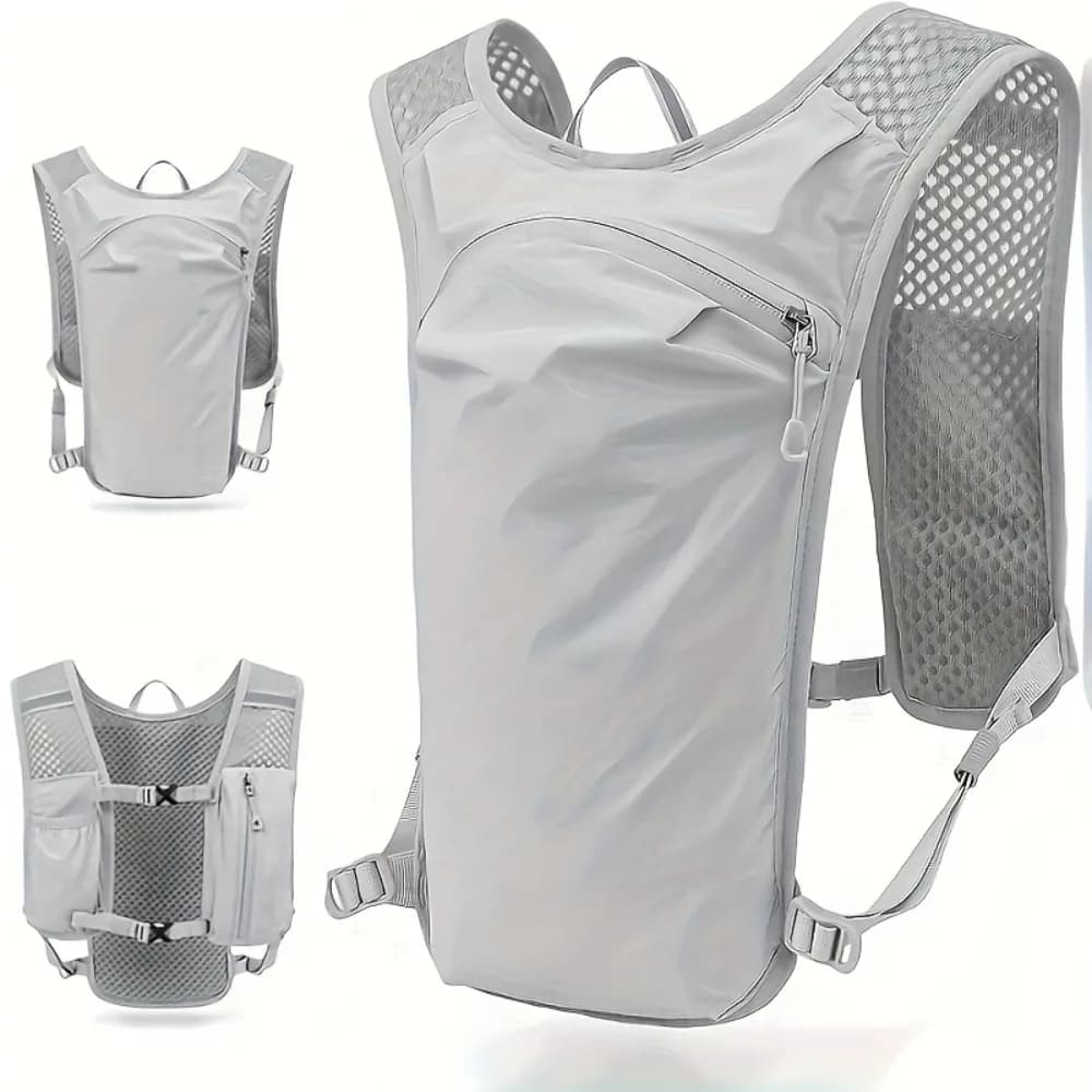 Zaino per Ciclismo, Corsa e Escursionismo; Traspirante; per Bicicletta, Trail Running e Maratona; Gilet Idratazione; Gilet Sportivo