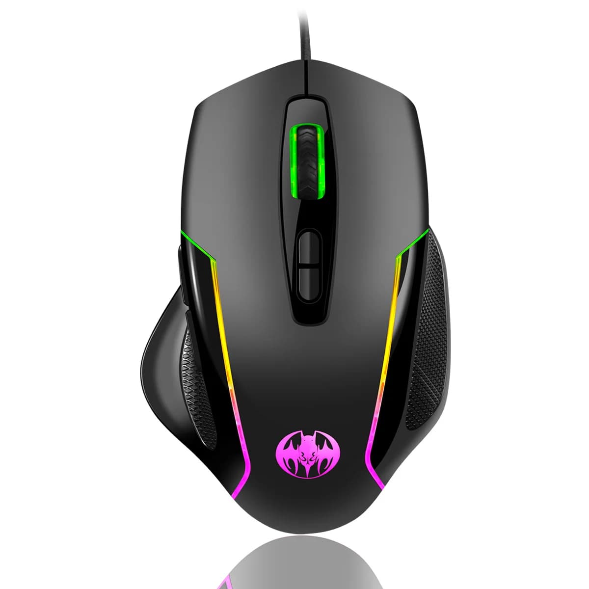 Mouse Mouse da gioco cablato USB Mouse ergonomico retroilluminato a 7 pulsanti Mouse ottici regolabili da 5500 DPI per PC Gamer Computer mause