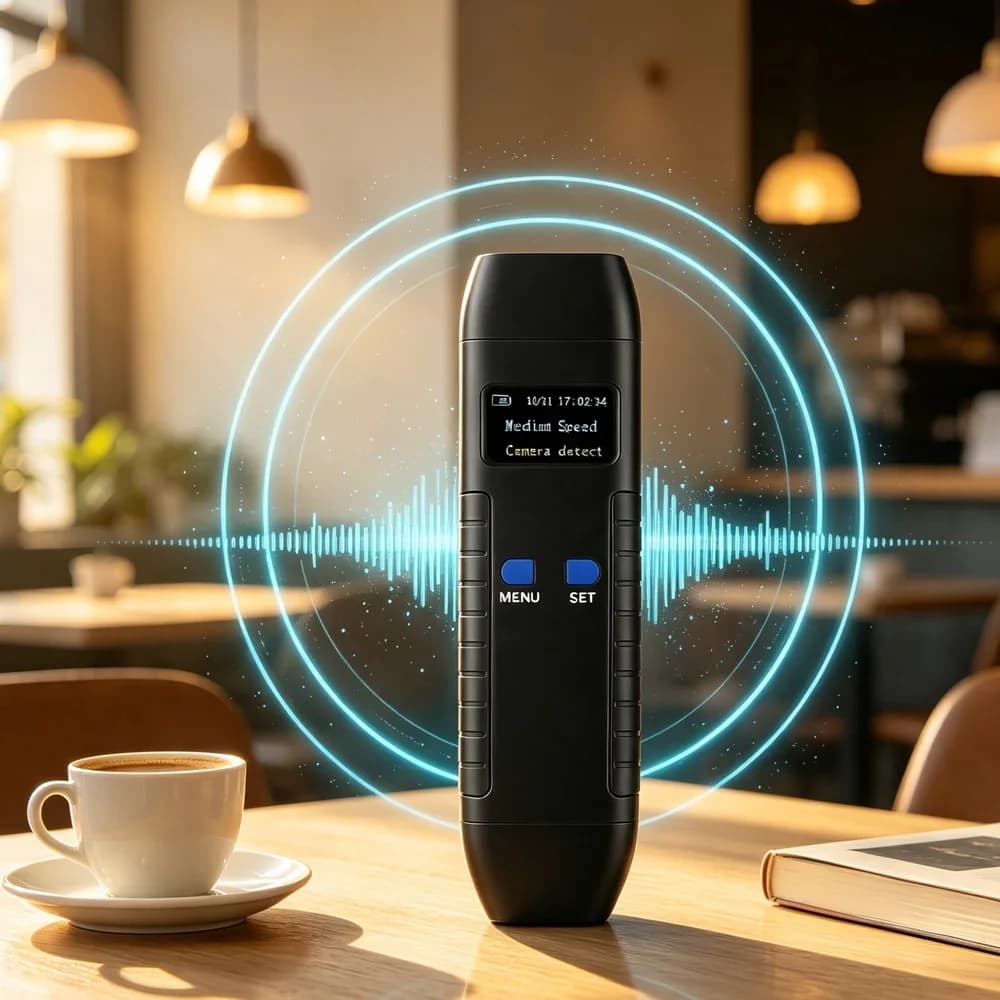 Anti Spy Detector Wireless RF Signal Scanner Hidden Camera Detector Magnetic GPS Tracker Finder Infrared Camera Lens Sweeper