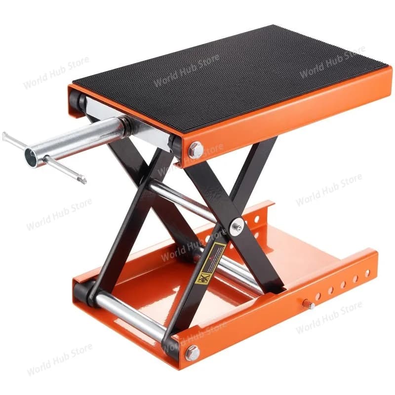 Tavolo di sollevamento per moto 1100 libbre Sollevatore idraulico per carichi pesanti in acciaio Dirt Bike ATV Wide Deck Scissor Lift Jack Tavolo Piede Stand Jack