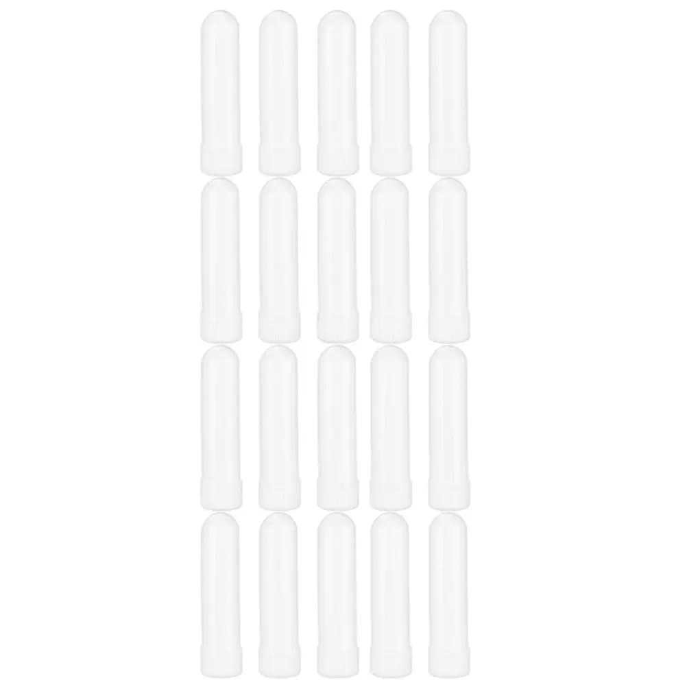 20Pcs Refillable Empty Nasal Inhaler Tubes for Essential Oil Aromatherapy Portable Lightweight Leakproof Evaporation Resistant