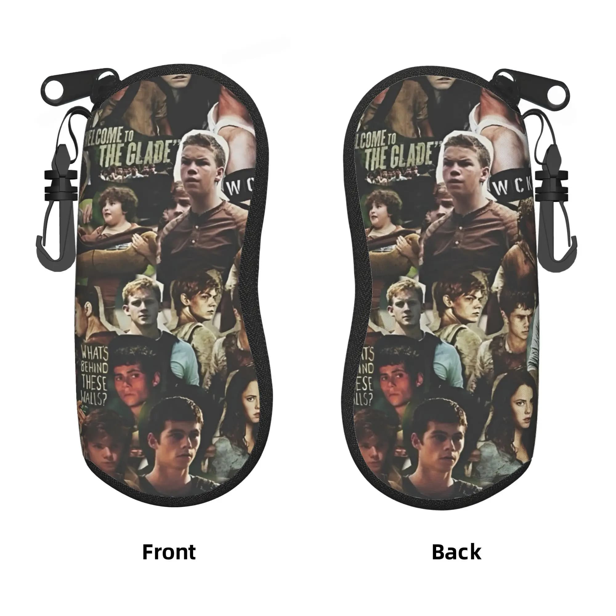 Custodia per occhiali The Maze Runner Newt X Thomas, custodia per occhiali da sole da esterno per uomo e donna, custodia morbida per occhiali con stampa, protezione per occhiali