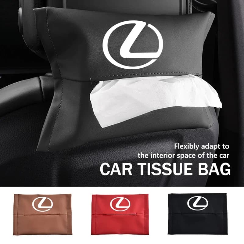 For Lexus Car Tissue Box Holder Center Console Armrest Napkin Box Storage Bag RX350 IS250 CT200h ES250 ES300h NX300h IS200 GS300