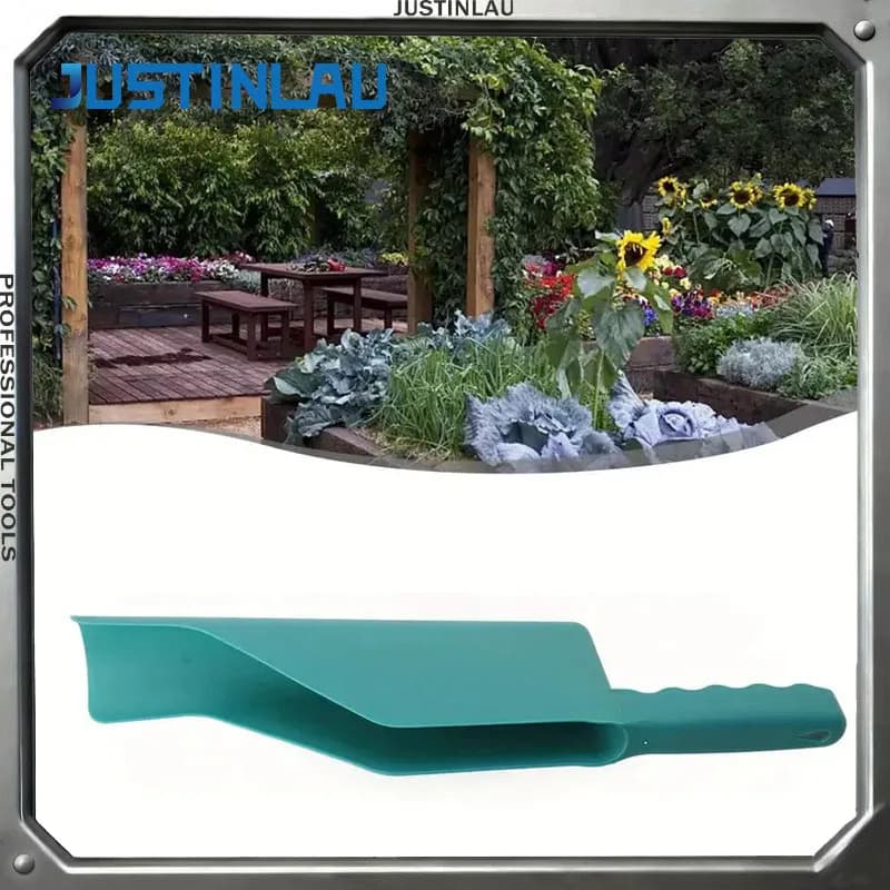 JUSTINLAU 1PC Pala da Giardinaggio in Plastica, Attrezzo per Sostituire e Dissodare Piante in Vaso, Pala per Pulizia Giardino Esterno