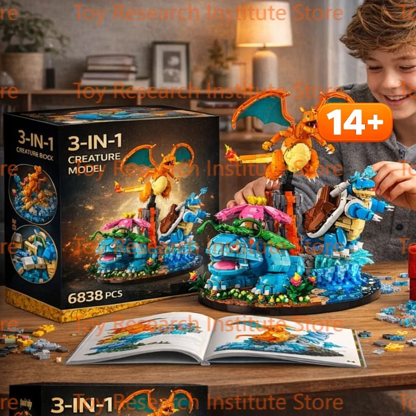 Set di Blocchi da Costruzione Giganti 6848 Pezzi 3 in 1 72153, Modelli Espositivi di Action Figure, Mattoncini MOC Compatibili, Giocattoli Fai-da-Te