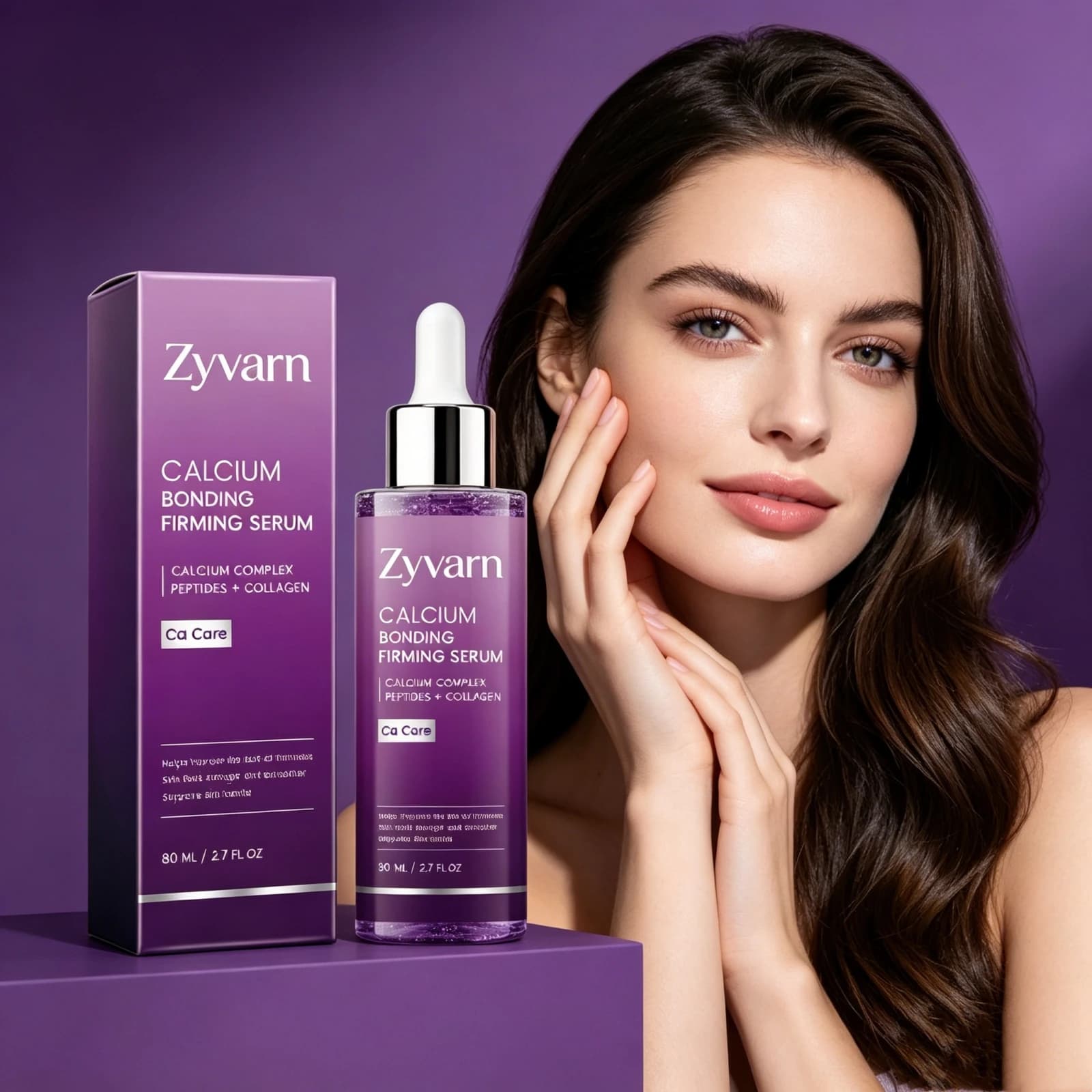 Repair Barrier Firming Serum 80ml Calcium Complex Peptides Collagen Lifting Anti-Aging Smooth Fine Lines Nourish Tighten Essence