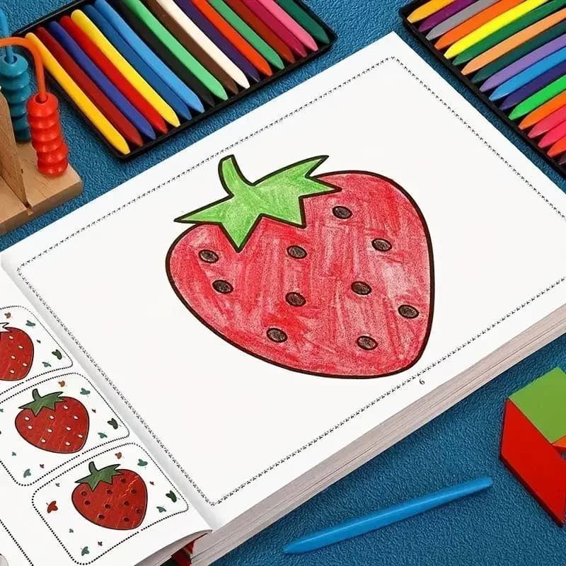 32-Page Kids Coloring Book - Fun Doodle & Drawing Activity | Educational Gift for Birthdays & Holidays | Chinese Version