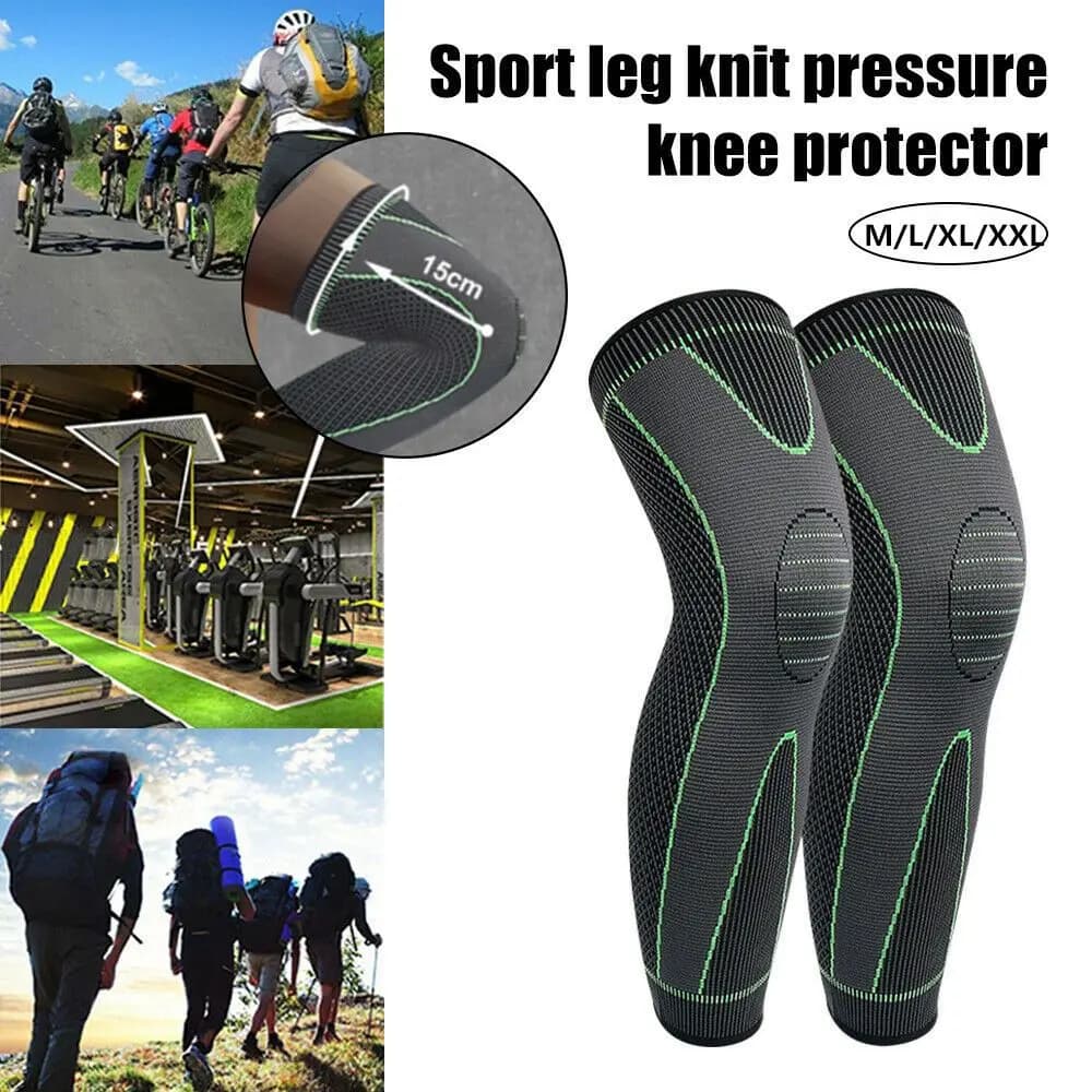 Support knee pad for compression, long sleeve for long legs, arthritis, running, gym, sports, knee brace
