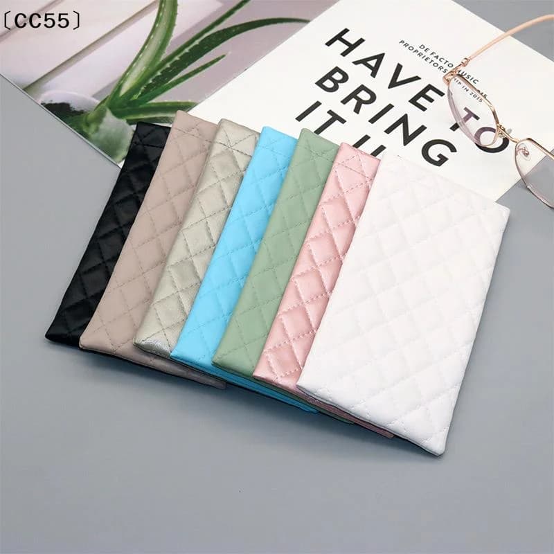 Simple PU Leather Glasses Storage Bag Automatic Closed Shrapnel Mouth Sunglasses Case Portable Waterproof Eyewear Access〔CC55〕