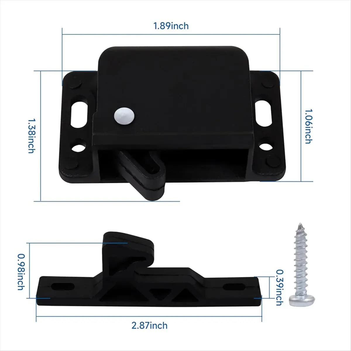 ABNQ RV Drawer Cabinet Door Latches and Catches Rv Drawer Locks with Mounting Screws for RVs, Campers, Set of 8