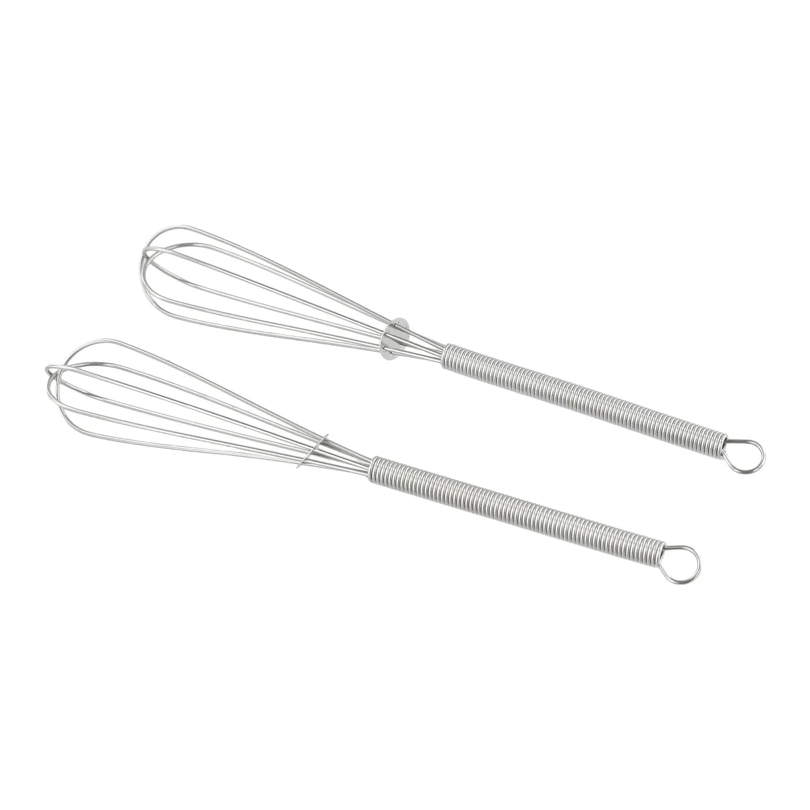 2PCS Mini Small Stainless Steel Ball Frusta Set Frusta Mix Stir Beat Manual Auto Hand Mixer Rotating Egg Agitator Kitchen Acc