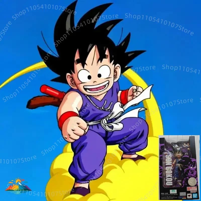 【Disponibile in magazzino】S.H.Figuarts SHF Son Goku Action Figure in PVC Edizione Esclusiva, Modellino Anime da Collezione, Giocattolo Gokou, Regalo per i Fan