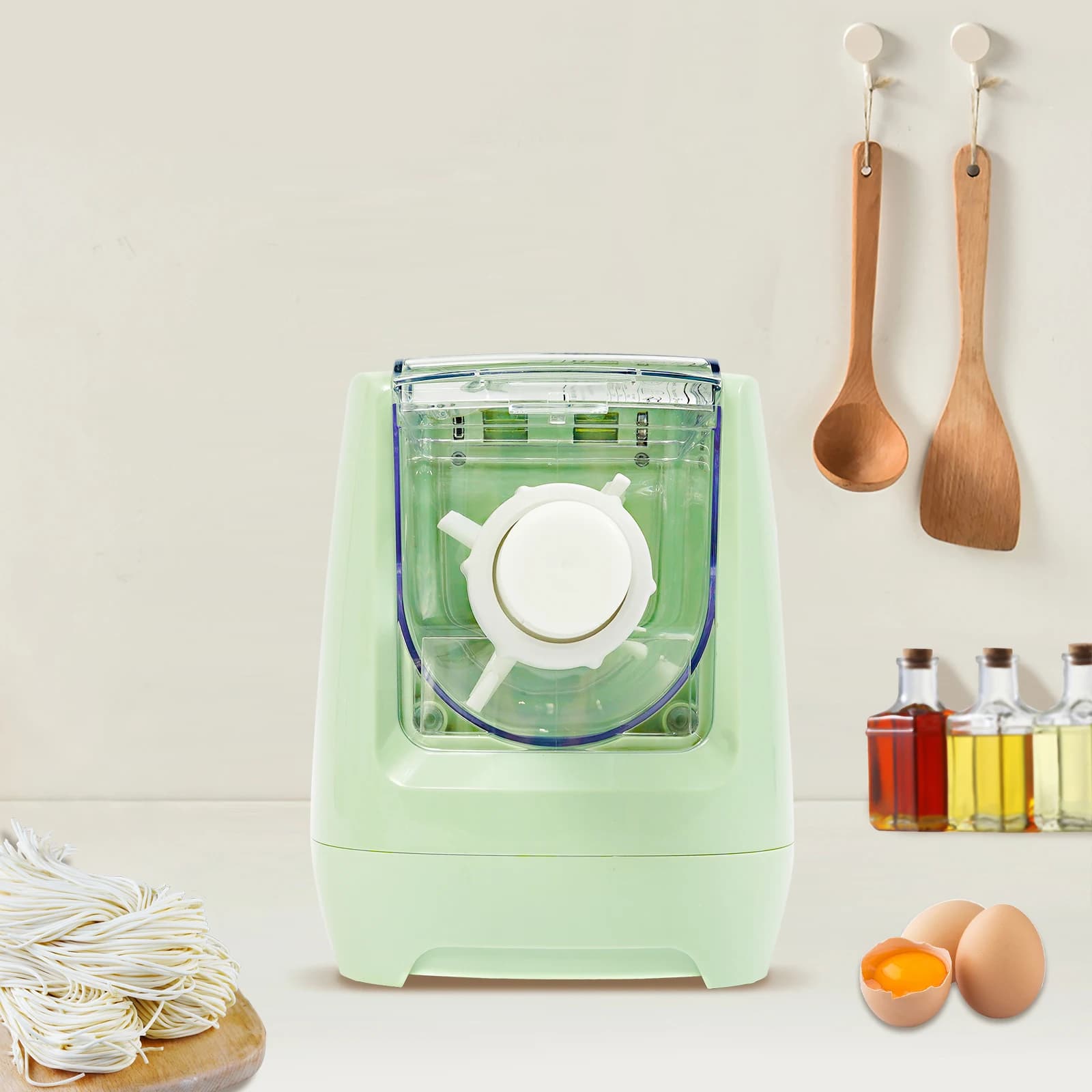 Electric Pasta Maker, 260W 110V Electric Pasta Maker Machine Automatic Pasta Maker Machine with 13 Discs for Spaghetti Fettucine