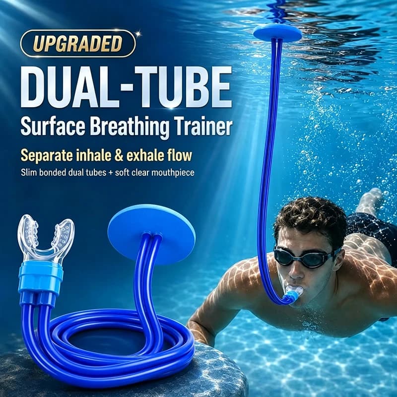 New Foldable Dry Snorkeling Breathing Tube Silicone Anti Choking Swimming Snorkel for Swimming Snorkeling Free Diving Practice
