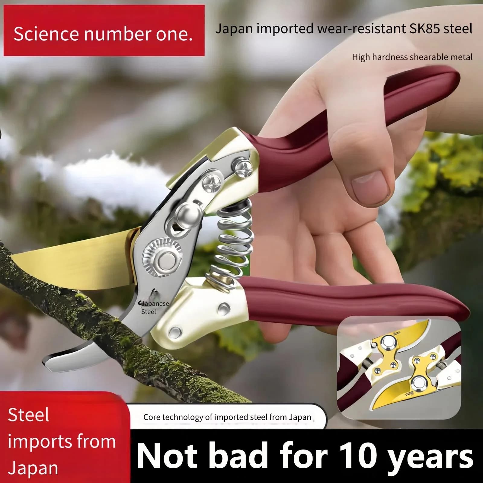 | Powerful cutter for branches for fruit and landscaped trees | Effortless pruning tool