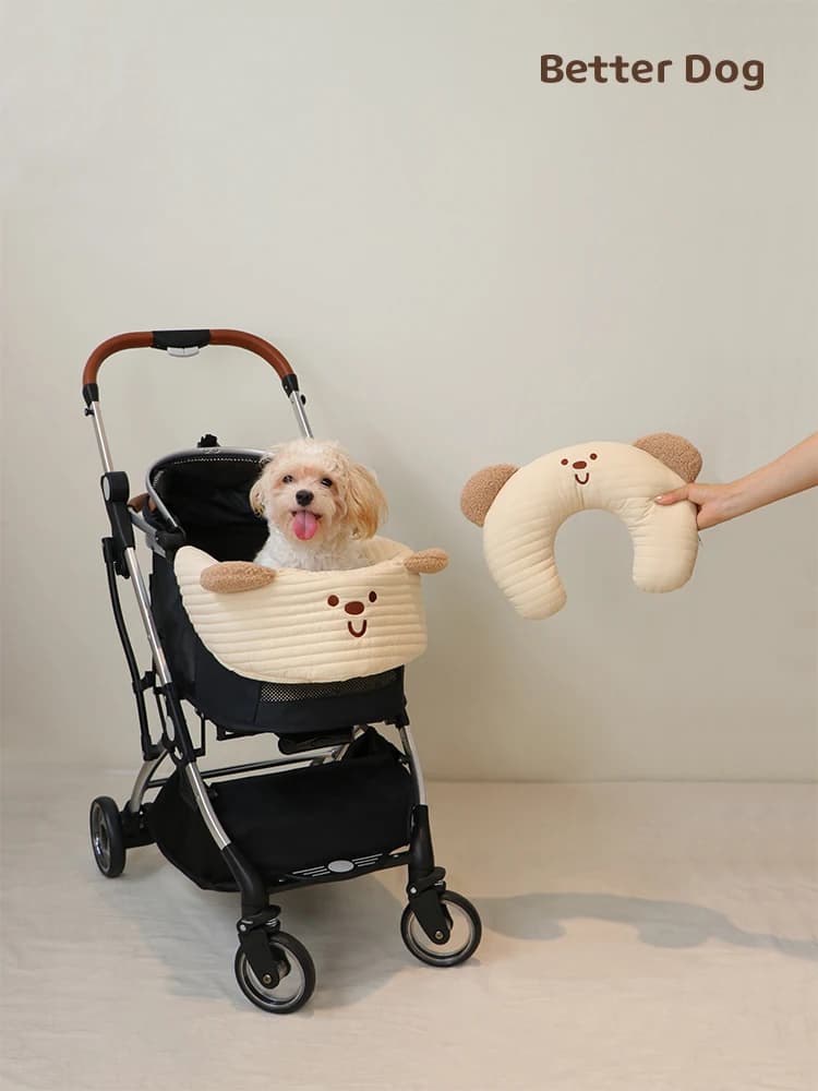 Set di Accessori per Passeggino per Animali Domestici: Tappetino, Asciugamano, Cuscino in Cotone, Universale