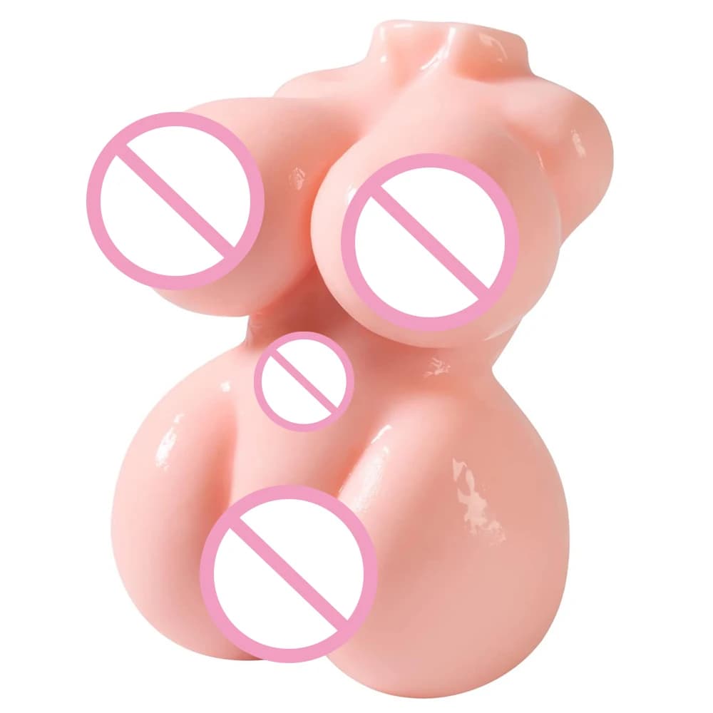 1 pz Masturbatore Maschile Realistico per Adulti, Giocattolo Sessuale per Inserimento Anale, Bambola Sessuale in TPE con Texture Vaginale e Torace, 18+