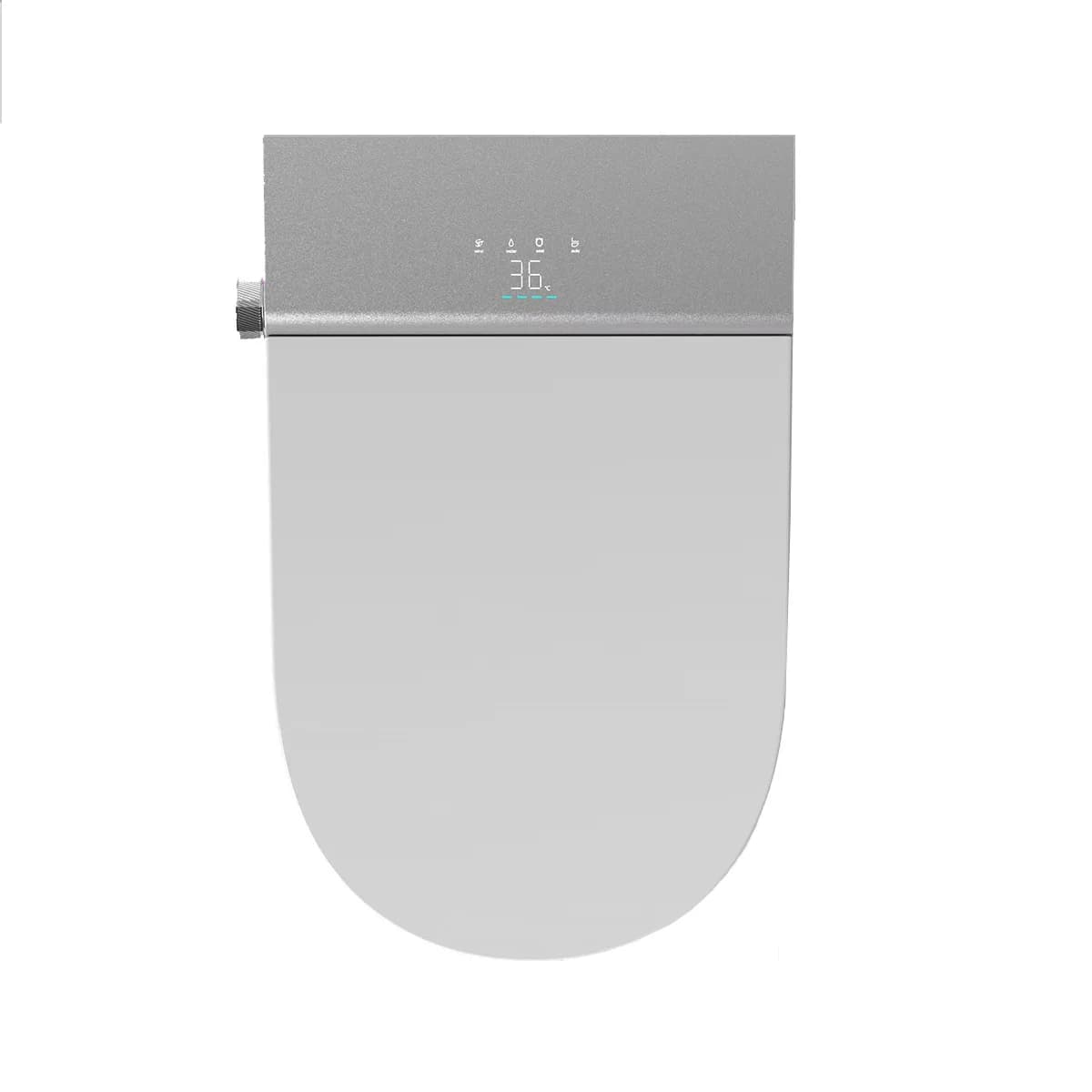 WC Intelligente Automatico da Bagno con Controllo Vocale, Serbatoio d'Acqua Integrato a Parete, Certificato CE Eco