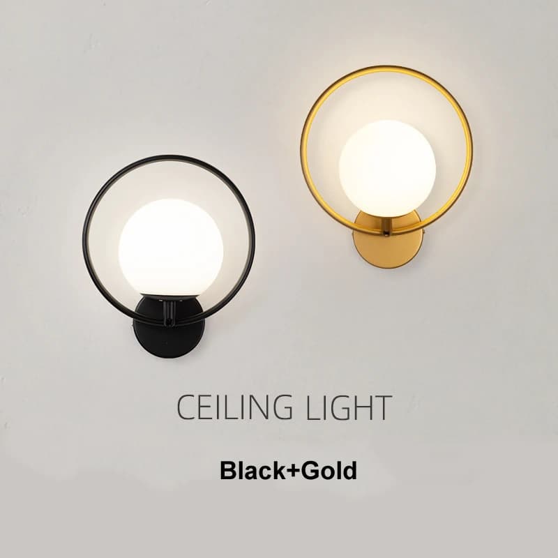Lampada da parete creativa Camera da letto Comodino Design moderno Soggiorno Sfondo Muro Apparecchi di illuminazione per corridoio nordico
