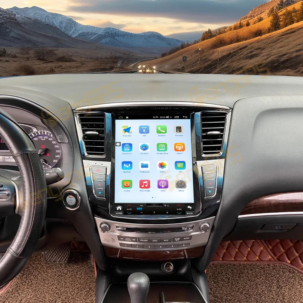 Android 14 Autoradio Da 12.1 Pollici Per Infiniti QX60 2014-2020 Tesla Scree Lettore Multimediale di Navigazione GPS WiFi 4G Accessori Auto