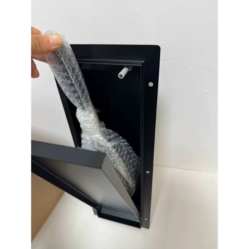 Scopino per WC di nicchia Spazzola in silicone incorporata in acciaio inossidabile lato WC da bagno nel modello nascosto a parete