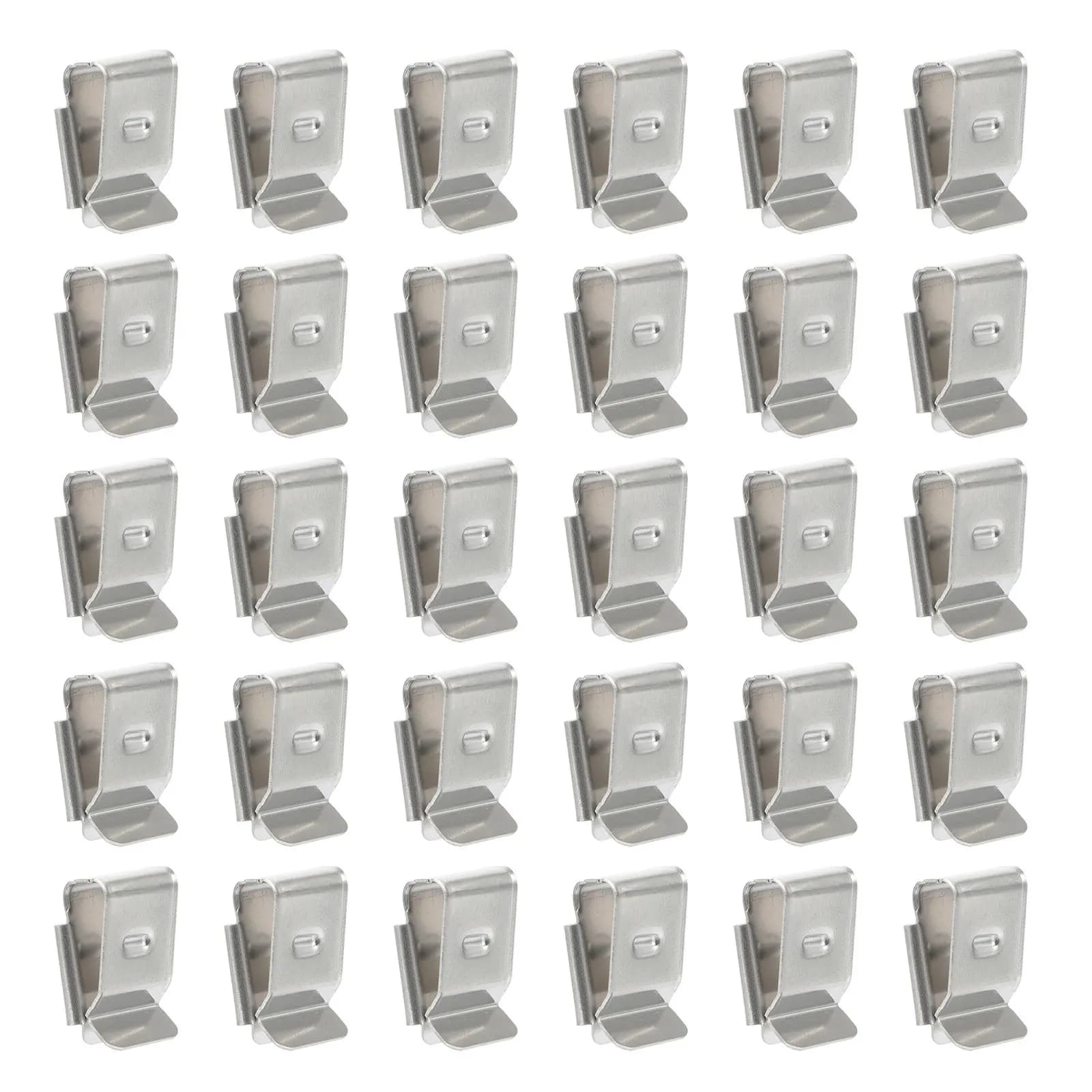 30 Pezzi Clip per Cavi di Pannelli Solari in Acciaio Inossidabile, Resistenti alla Corrosione, Morsetti per Fili con Barra Dentellata per Gestione Cablaggio Telaio Modulo