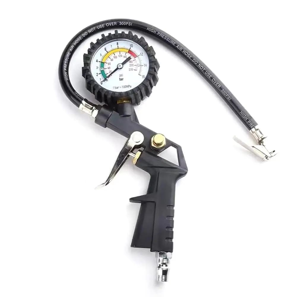 Manometro per pneumatici automatico Tipo di pistola a pressione per compressore d'aria Strumento di riparazione pneumatici per pompa di gonfiaggio SUV per auto moto