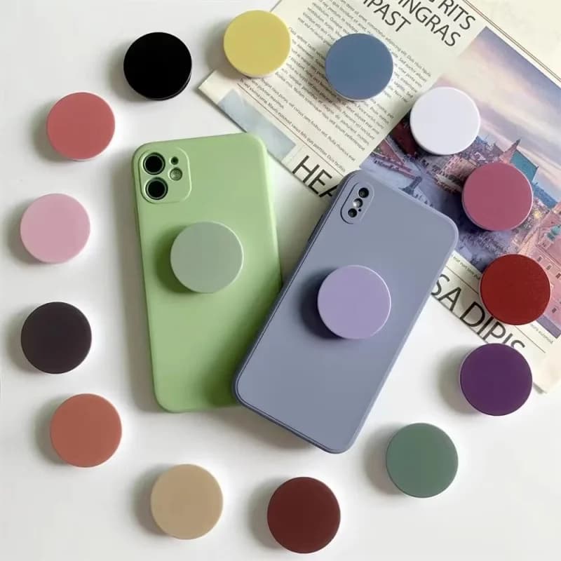 1-5pcs Finger Ring Holder Stand IPhone Samsung Support Telephone Mobilephones Grip Tok Folding Solid Color Pocket Socket Bracket