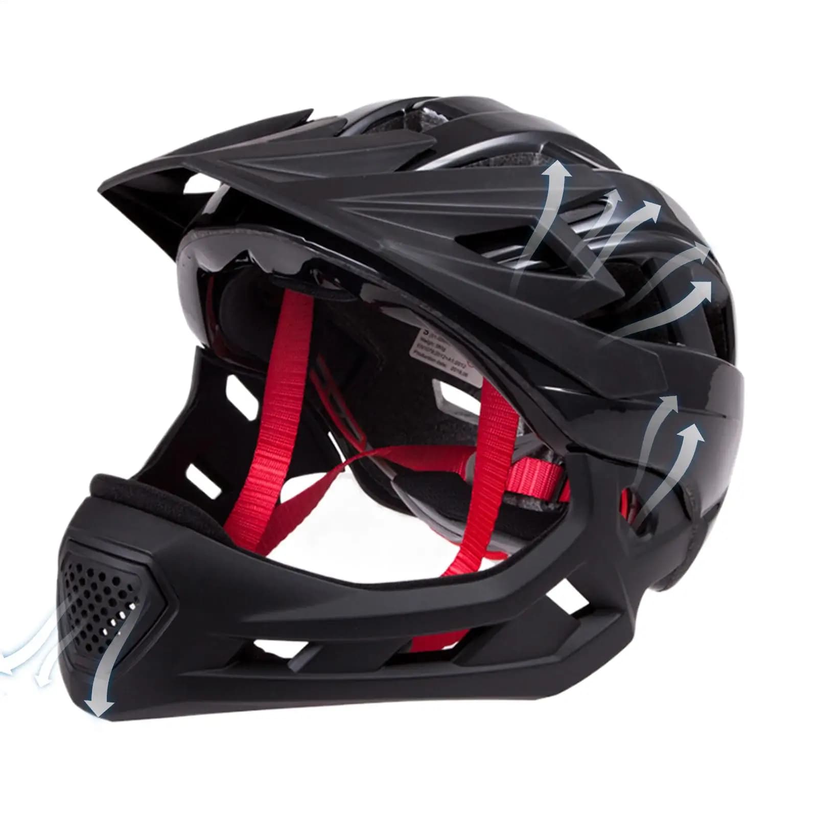 Casco integrale per ragazzi, antiurto, regolabile, protettivo, per scooter, motocross, per ragazze e ragazzi, per sport, bici, ciclismo