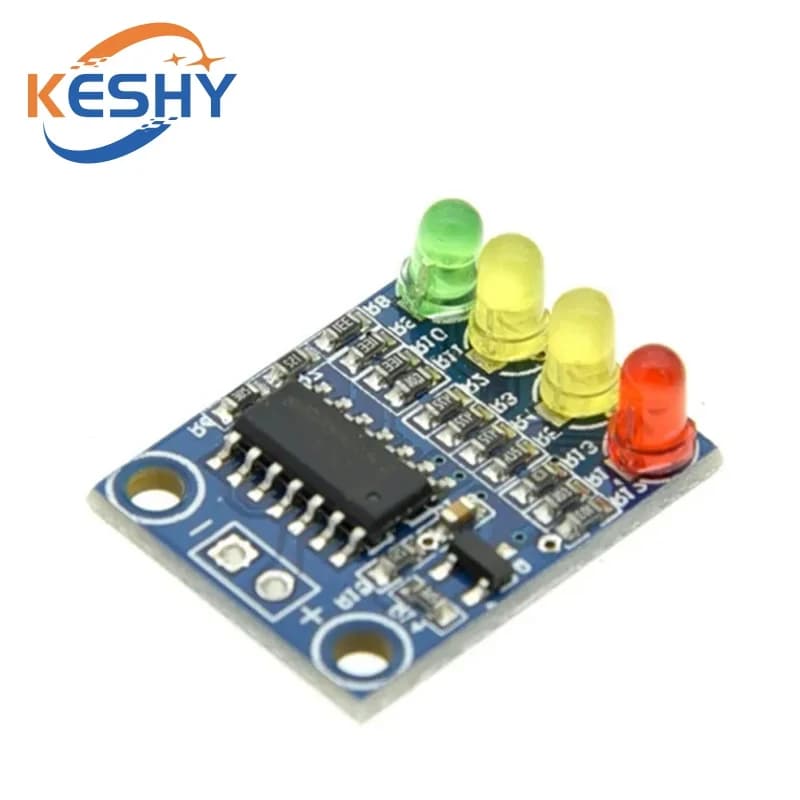 4-digit power indicator module 12V battery detection display card with 4 segment LED light for Arduino