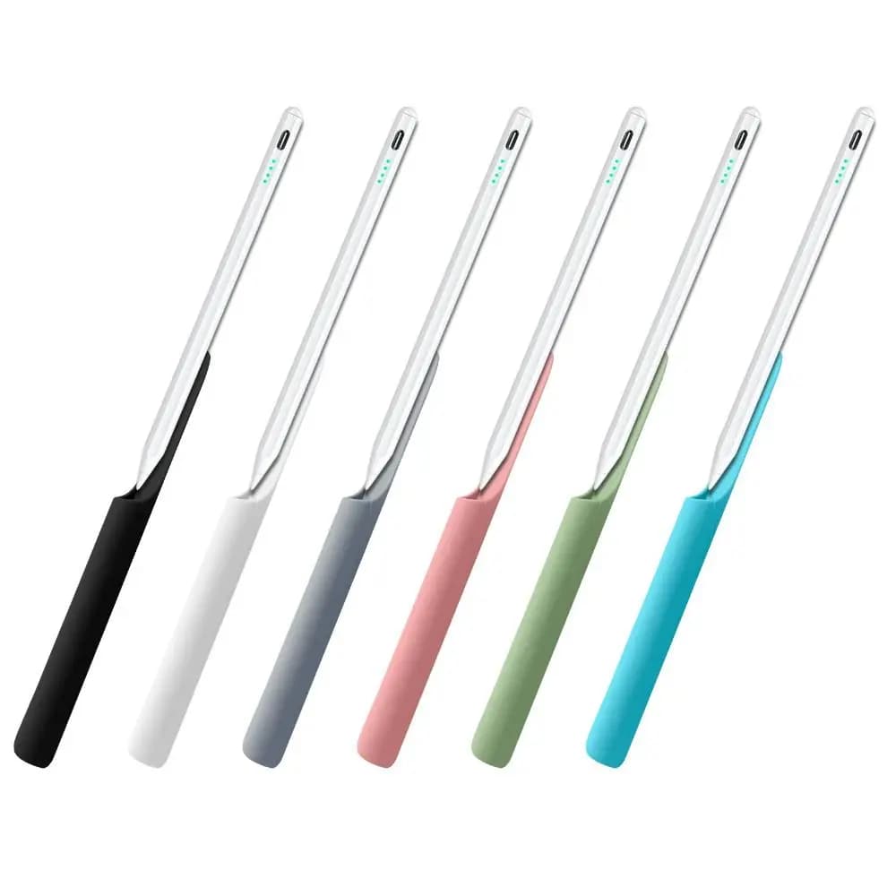 Nuovo portapenne in silicone Custodia protettiva flessibile autoadesiva Custodia per matite stilo per tablet anti-perdita in tinta unita