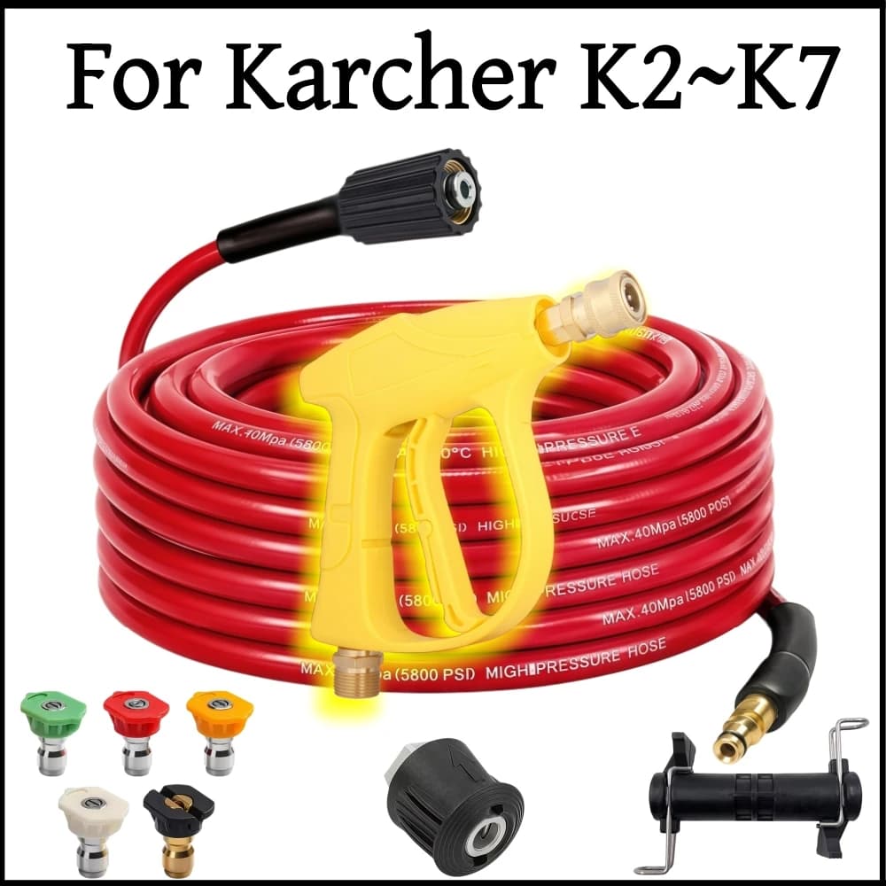 Pressure Washer Replacement Hose 5800psi Kink Resistant Hose Car Wash Water Cleaning Extension Hose For Karcher K2K3K4K5K6K7