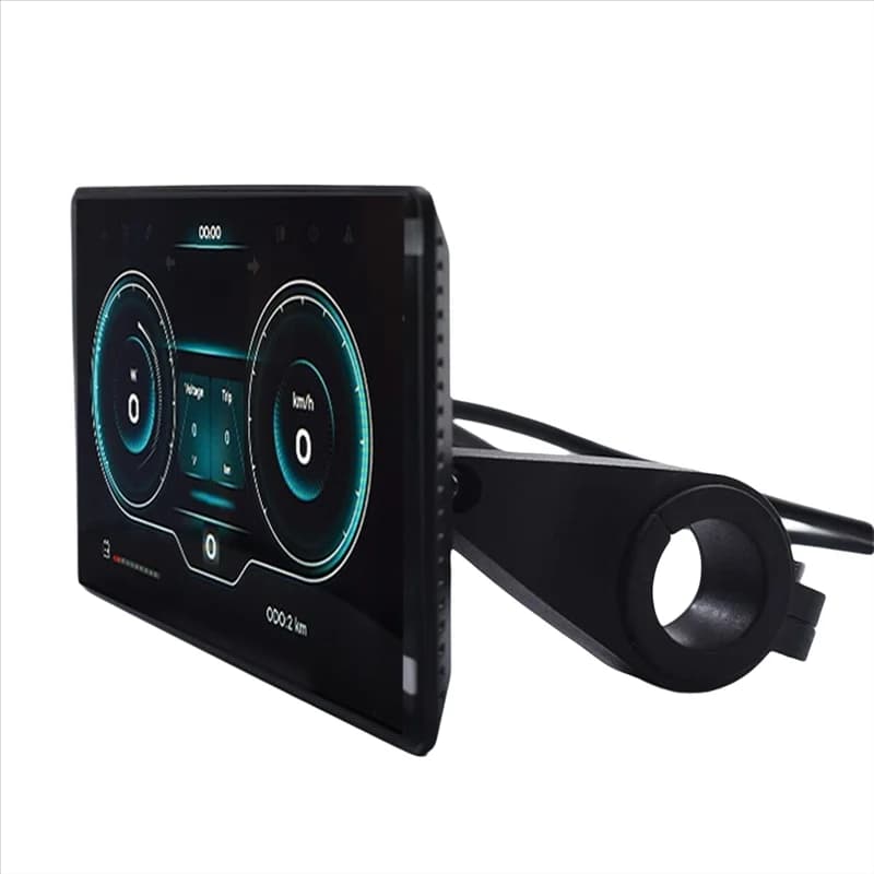 Tachimetro e computer per bicicletta ABKQ-24V a 60V H8 - Display a LED impermeabile per bici elettriche con spina a 5 pin