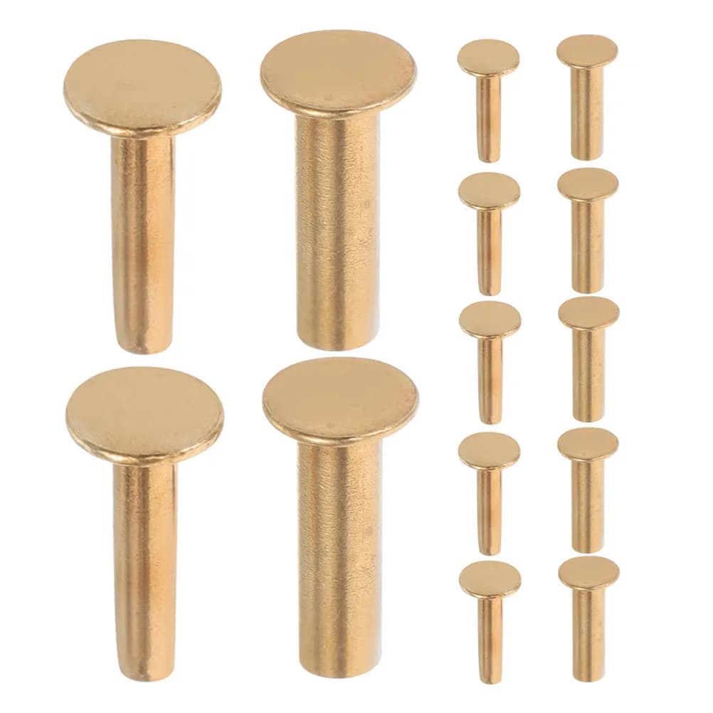 7 Paia di Fissaggi per Manici di Coltelli, Rivetti per Coltelli da Chef, Ricambi per Fai-da-Te, Forniture per la Realizzazione di Coltelli, Chiusura Sicura