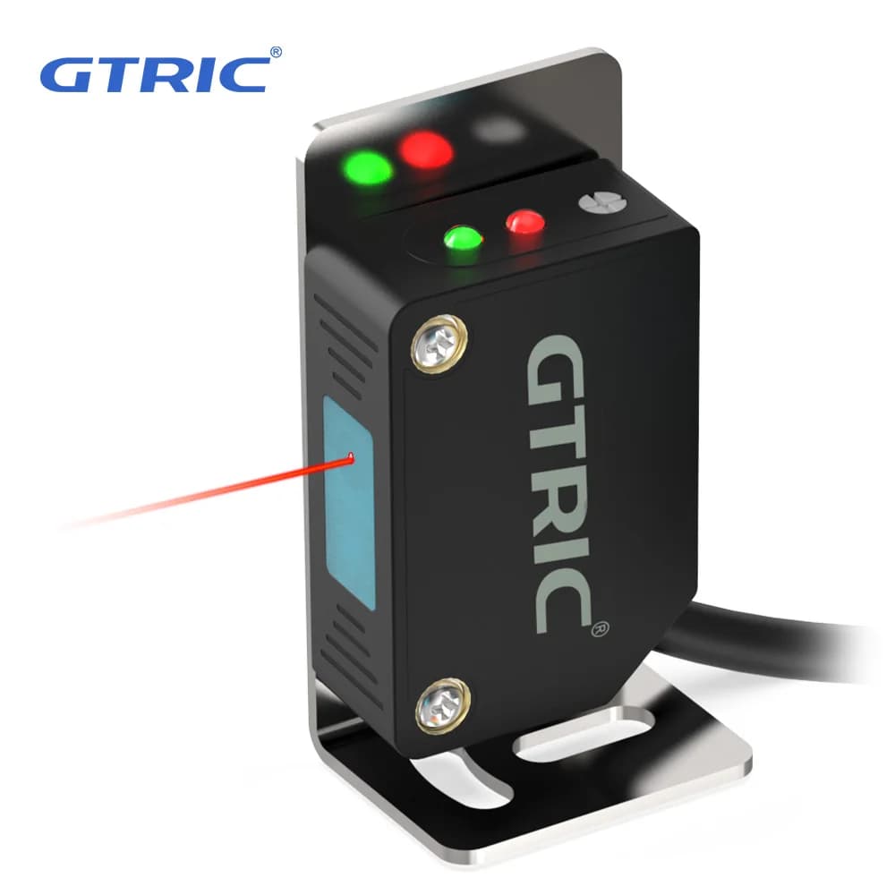 Sensori fotoelettrici laser quadrati GTRIC Riflessione diffusa Visibile Piccolo punto NPN PNP 10-30VDC Interruttore fotocellula a fascio infrarosso