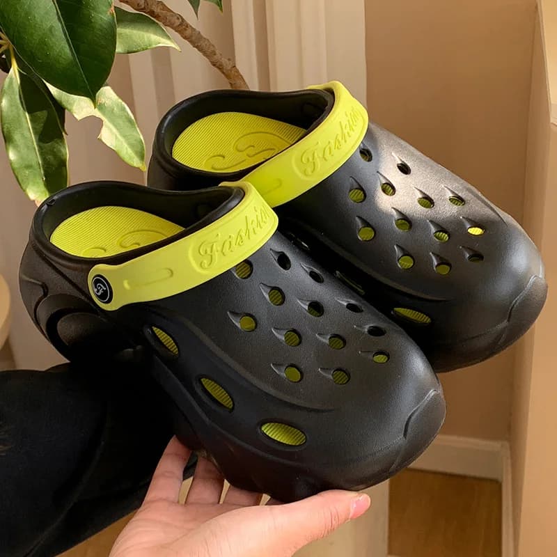 Scarpe Dongdong per capispalla estivi da donna con suola spessa rialzata e pantofole fresche Baotou da spiaggia antiscivolo per l'estate