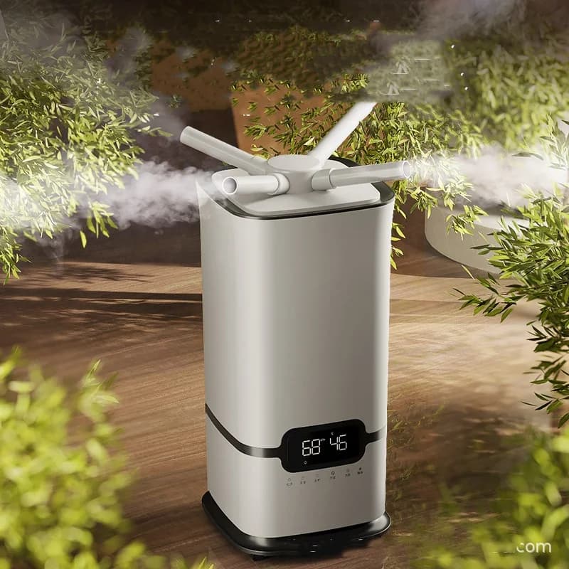 Umidificatore d'Aria Industriale a Ultrasuoni 16L 100-240V, Silenzioso, Generatore di Nebbia Commerciale per Mantenere Freschezza delle Verdure nei Supermercati