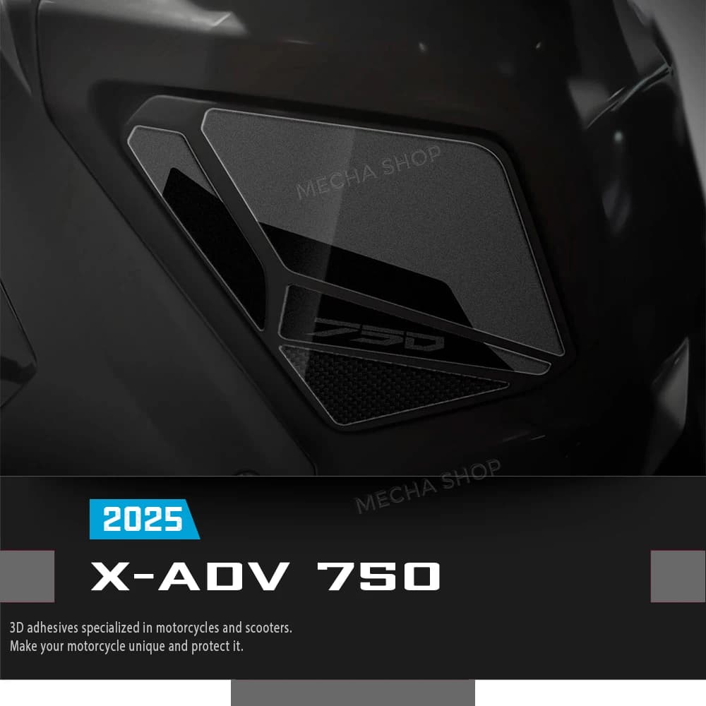 Kit decalcomanie 3D per X-ADV 750 XADV 750 2025- Accessori moto Scatola portaoggetti Adesivo Adesivo laterale