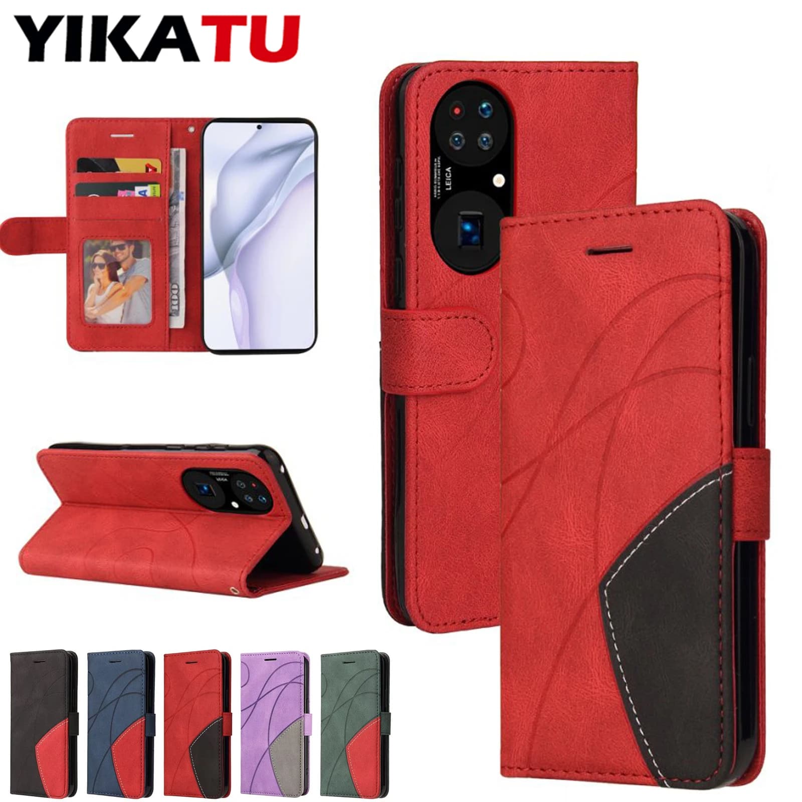 For Huawei Nova Y70 12S 12 11 SE 5G 9 8i 5T 3E 2i 3 Enjoy 8E 7S 50 Maimang 7 6 Mate 60 Pro Plus 20 10 Lite Wallet Leather Case
