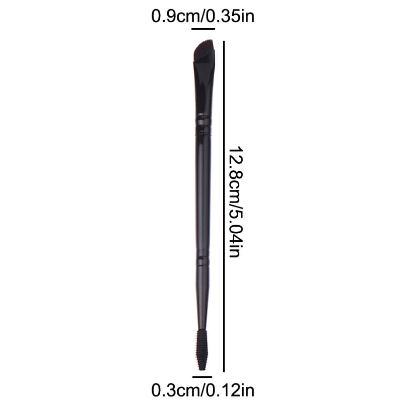 Pennello Dettaglio per Trucco, Strumento di Bellezza, Pennello Eyeliner a Lama Sottile, Angolato, Obliquo, in Silicone, per Sopracciglia e Applicazione Precisa Sotto gli Occhi