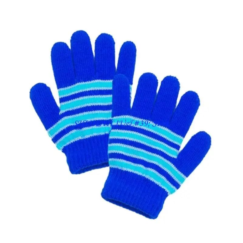 Guanti da ciclismo antivento E21F Guanti invernali con intere addensati guanti caldi con motivo a strisce natalizie per per