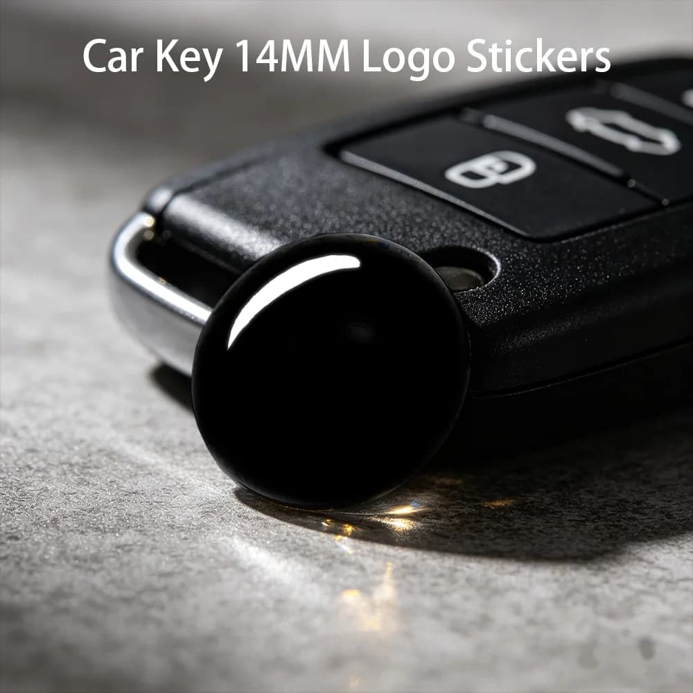 Adesivi in resina epossidica con logo in cristallo da 14 mm per chiavi auto, compatibili con telecomandi KEYDIY KD XHORSE VVDI per BMW, Kia, Ford, Toyota, Peugeot, VW