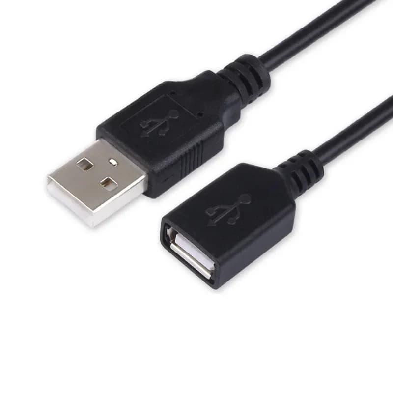 3.3FT USB Extension Cable USB 2.0 Extension Cord Male To Female Data Cables Suitable for PC TV USB Mobile Hard Disk Cable 1M