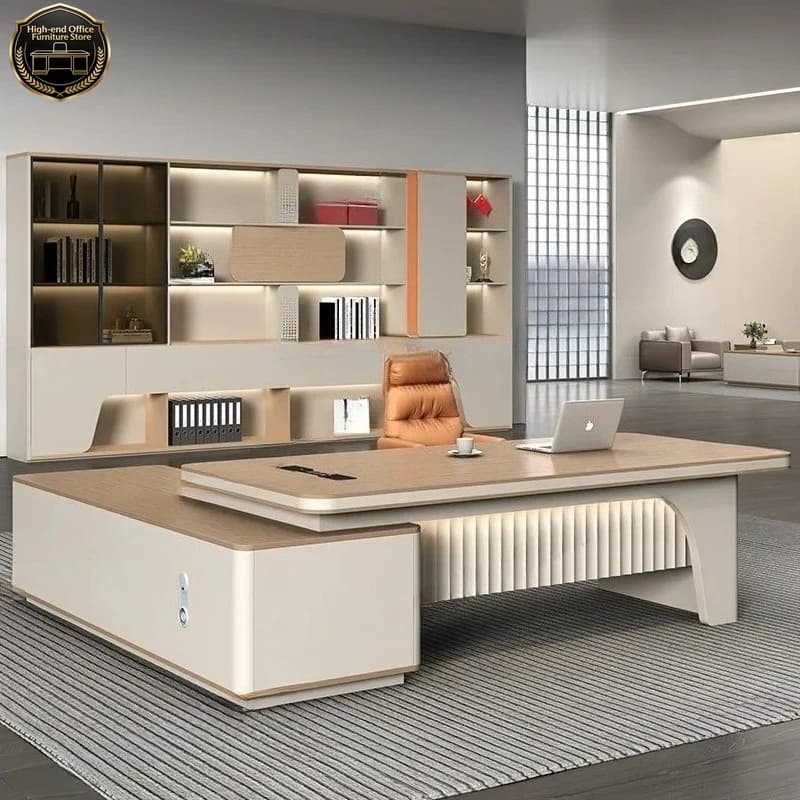 Scrivania Angolare a L A55 per Lavoro e Gaming, Tavolo Portatile per Computer, Design di Lusso per Ufficio e Studio
