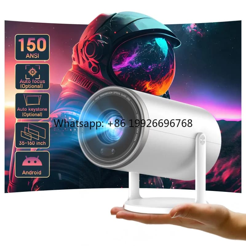 B66 Mini Hd Smart Video Small Projector and Moving Film Cinema Android Mobile Phone Tv Outdoor Movie Datashow Projector