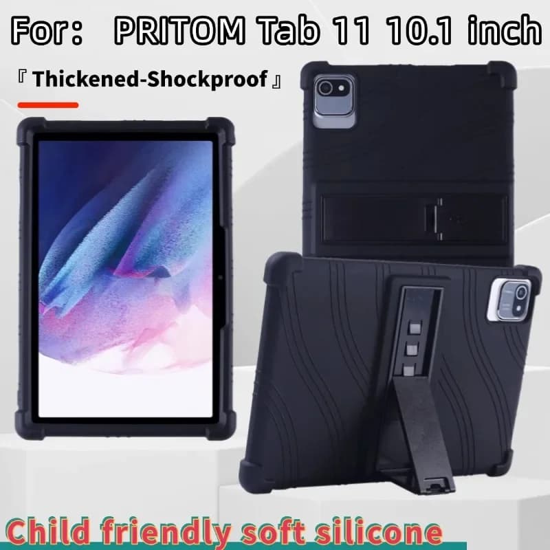 Custodia PRITOM TAB11 - Custodia in silicone, antiurto, adatta ai bambini, custodia protettiva TAB11Model L10 Tablet Tablet da 10,1 pollici