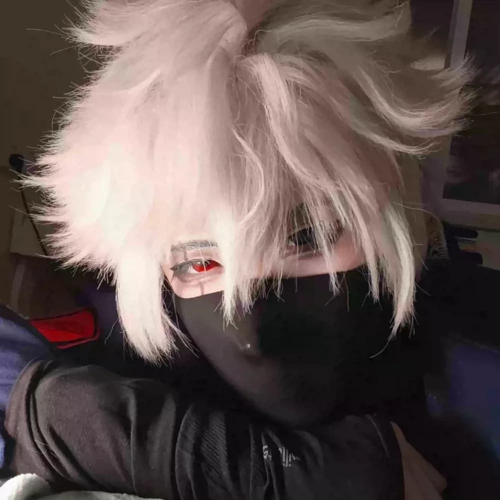 Maschera Anime Hatake Kakashi per Cosplay, Accessorio per Costume, Maschera per Feste in Maschera e Eventi a Tema Comic