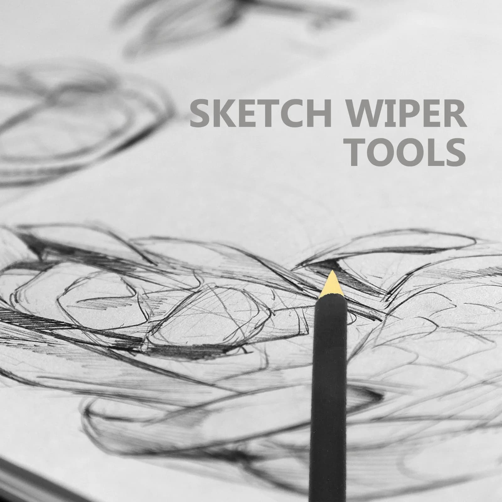 Set da 6 Sfumini per Schizzi, Strumenti Artistici per Sfumature, Evidenze e Ombre, Alternativa alla Gomma Modellabile per Artisti